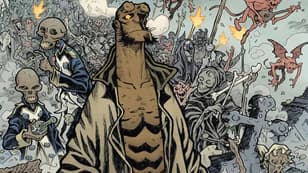 Hellboy Crashes Satan's Funeral In Hellboy In Hell: Parade Of Horrors From Mike Mignola