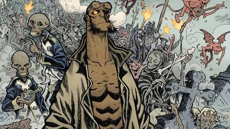Hellboy Crashes Satan's Funeral In Hellboy In Hell: Parade Of Horrors From Mike Mignola