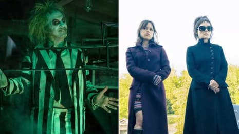 It's Showtime! Michael Keaton's Ghost With The Most Returns In First BEETLEJUICE BEETLEJUICE Stills