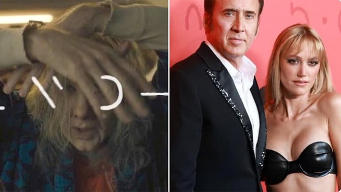 LONGLEGS Star Maika Monroe's Heart Rate Spikes When She Sees Nicolas Cage's Killer In Creepy New Teaser