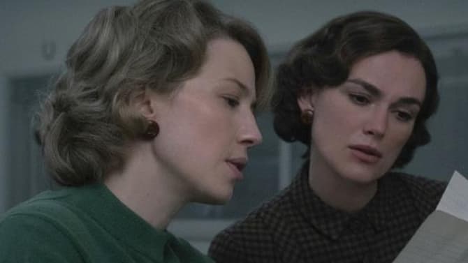 BOSTON STRANGLER First Look Features Keira Knightley And Carrie Coon As Loretta McLaughlin And Jean Cole