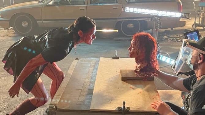 EVIL DEAD RISE Director Lee Cronin Shares Gruesome New BTS Photos To Mark Movie's One-Year Anniversary