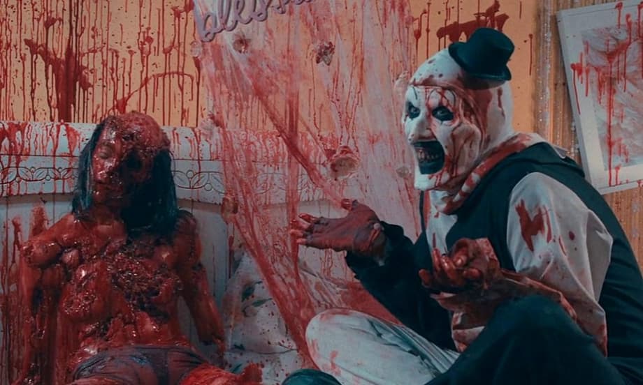 TERRIFIER 3: Art The Clown Is Up To His Old Tricks In First Official Promo Still