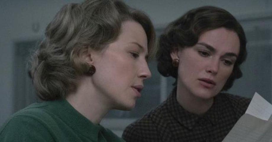 BOSTON STRANGLER First Look Features Keira Knightley And Carrie Coon As Loretta McLaughlin And Jean Cole