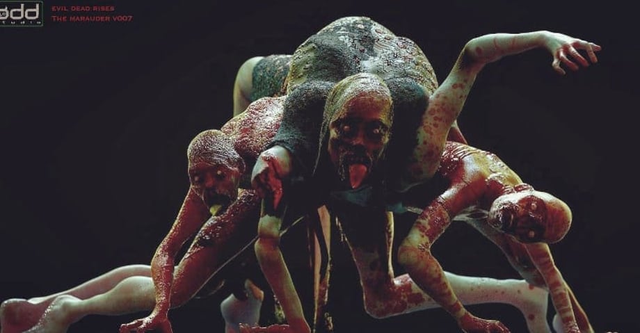 EVIL DEAD RISE Concept Art And BTS Video Spotlight The Terrifying Marauder - SPOILERS