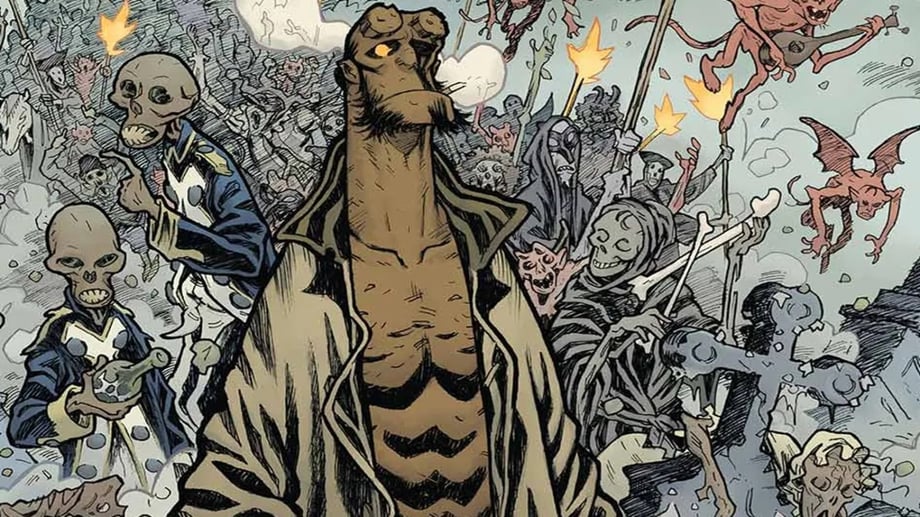 Hellboy Crashes Satan's Funeral In Hellboy In Hell: Parade Of Horrors From Mike Mignola