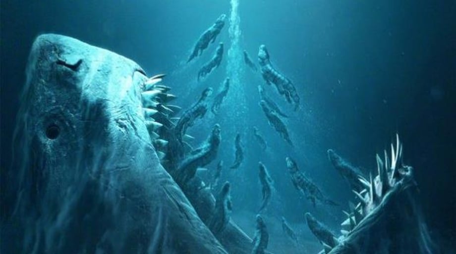 MEG 2: THE TRENCH International Posters Tease New Prehistoric Threats